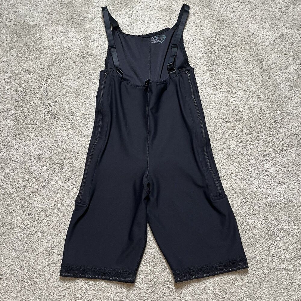 Marena Recovery Compression High Back Bodysuit Black XL Post-Op Girdle Side Zip